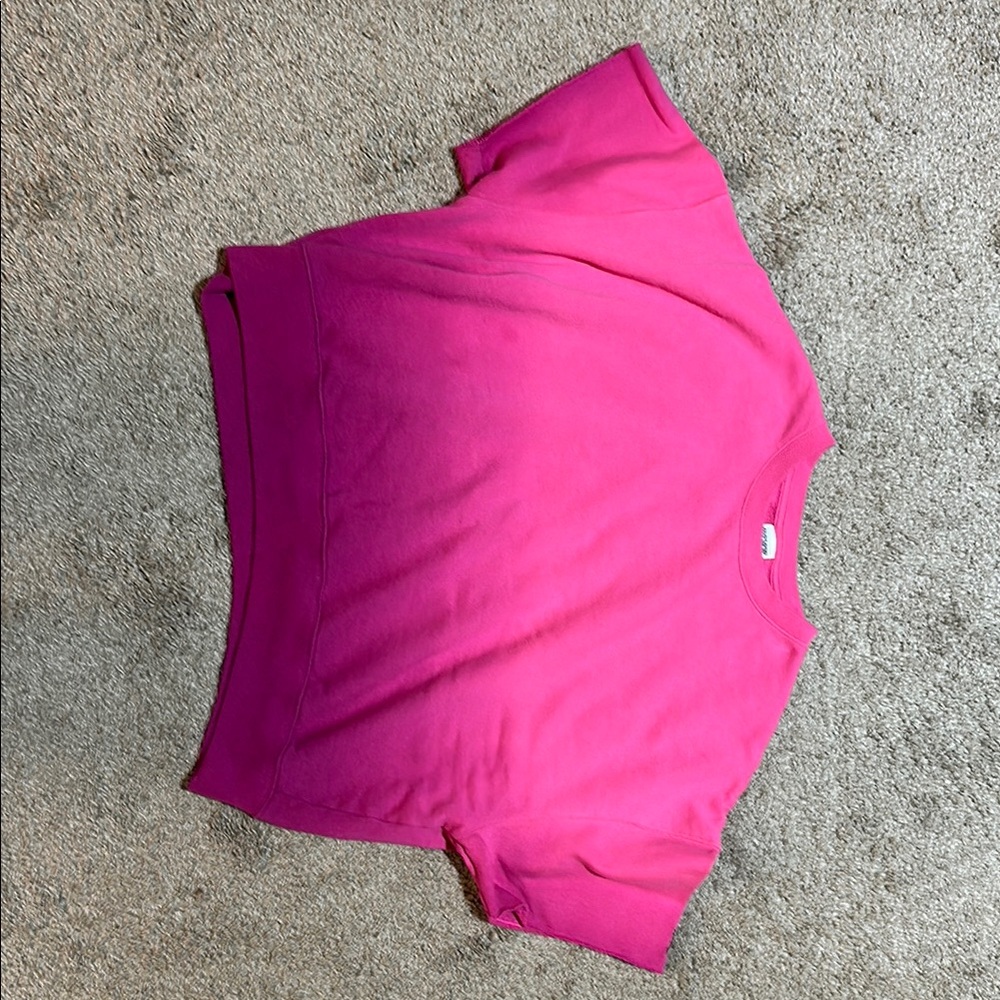 Victoria secret pink ombré short sleeve sweatshirt
